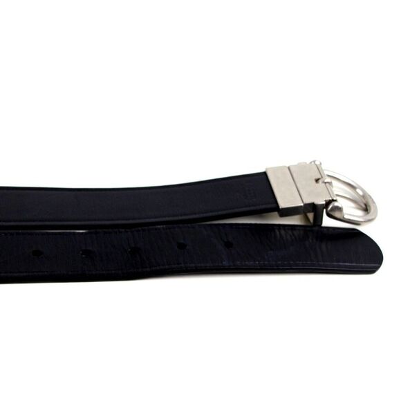 Fossil BLACK BROWN GENUINE LEATHER 1 3/4"Wd CASUAL DRESS REVERSIBLE BELT L (25M - Picture 14 of 16